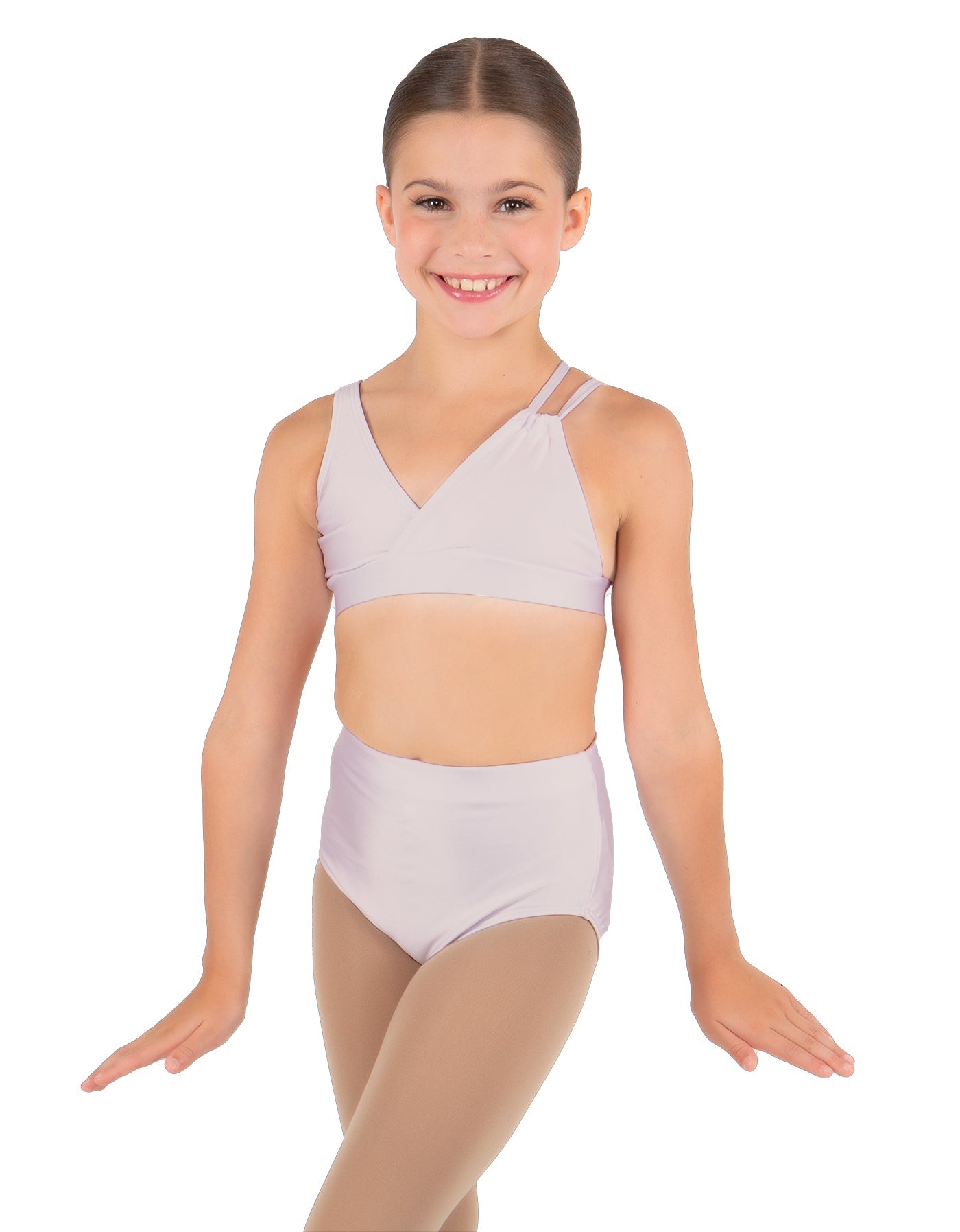 Solid Lycra Asymetric Bra