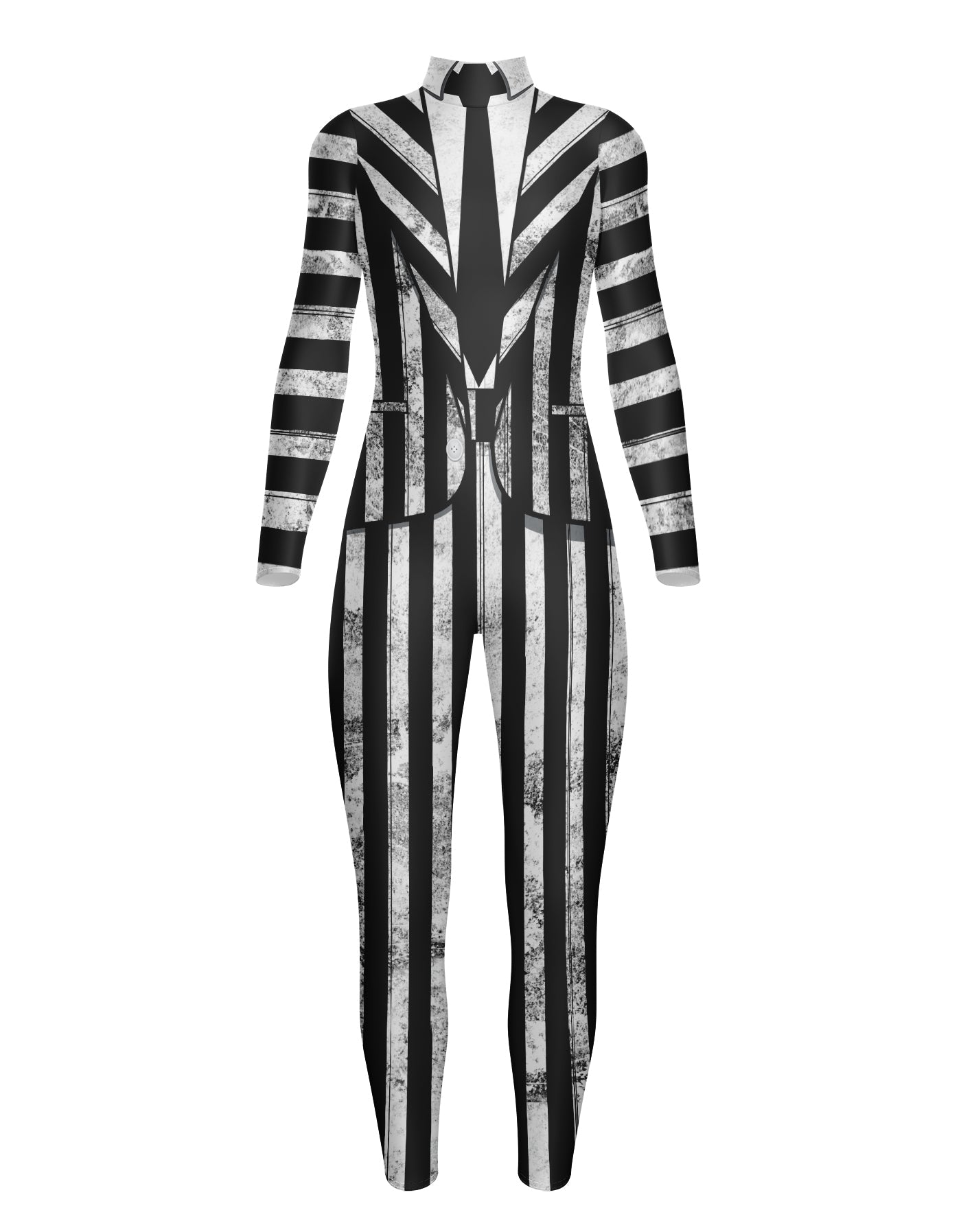 Beetlejuice LS Tneck Zipper Back Unitard