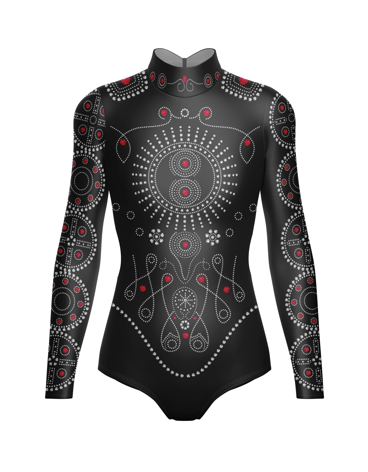 Chanel LS Tneck Open Back Leotard
