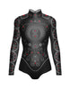 Chanel LS Tneck Open Back Leotard