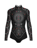 Chanel LS Tneck Open Back Leotard