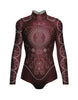 Chanel LS Tneck Open Back Leotard