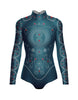 Chanel LS Tneck Open Back Leotard