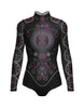 Chanel LS Tneck Open Back Leotard