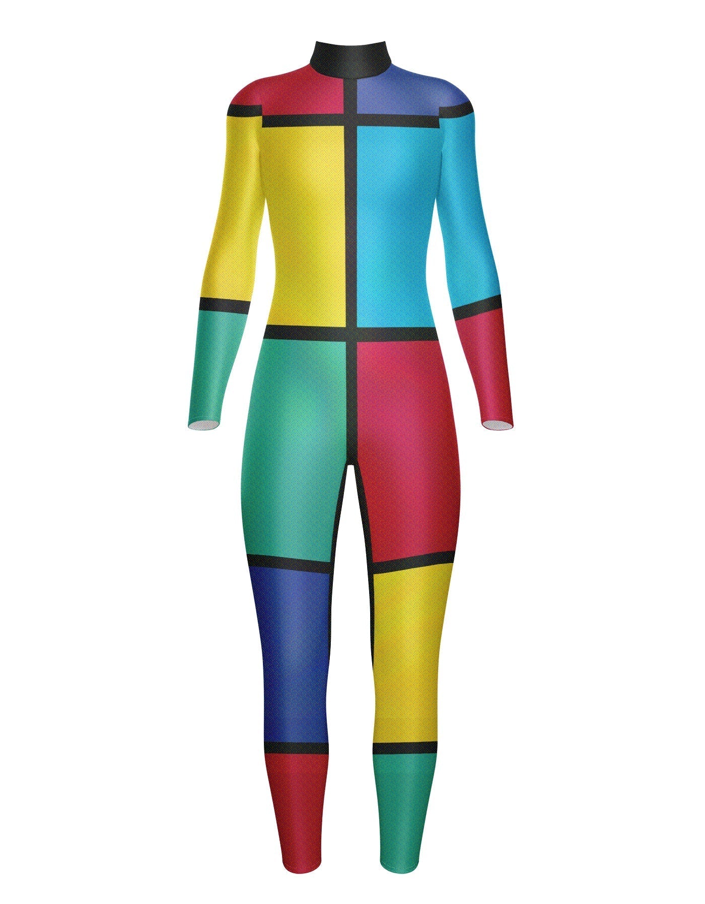 Beatles MOD LS Tneck Zipper Back Unitard