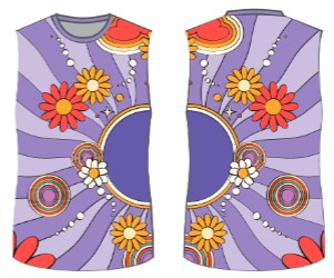 Flower Child Swirl Sleeveless Boys Tank