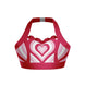 Love Shack Halter Sweetheart Bra with Ruffles