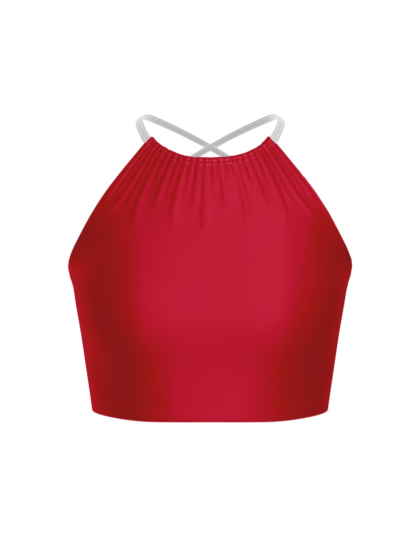 Red White and Blue Moving On Crop Top