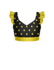 Surfin USA Sweetheart Crop Top Gather Sleeve