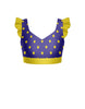 Surfin USA Sweetheart Crop Top Gather Sleeve