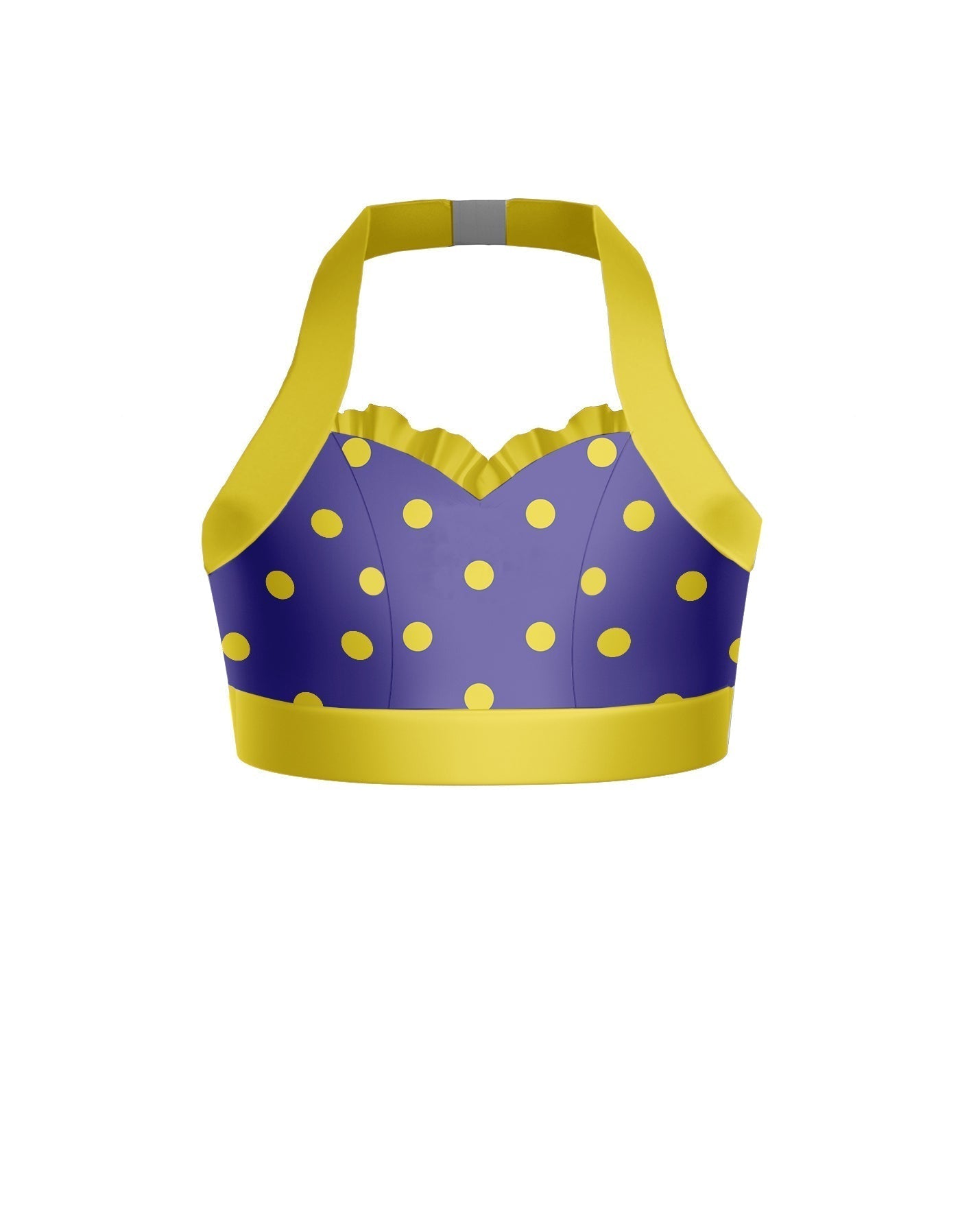 Surfin USA Halter Sweetheart Bra with Ruffle