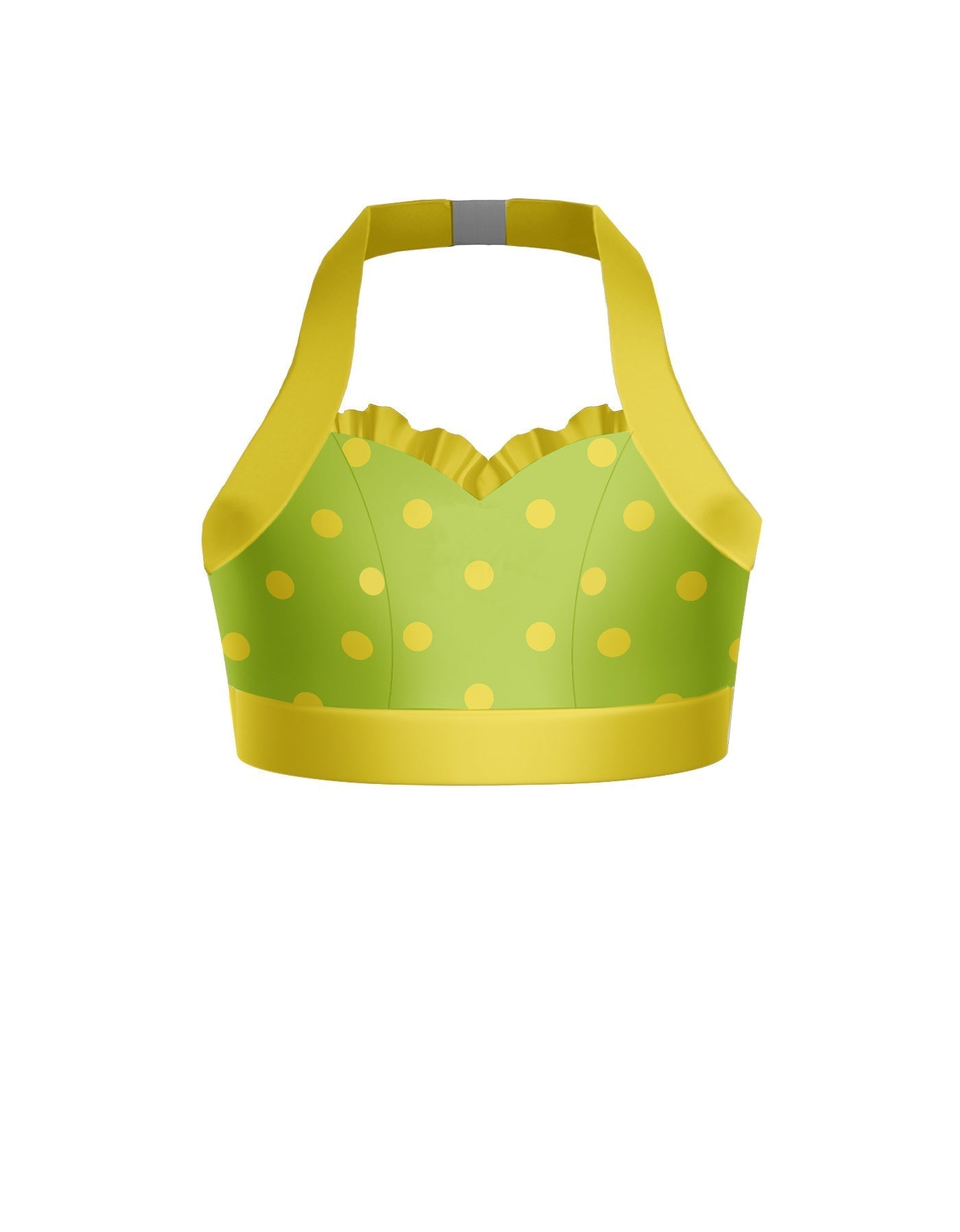 Surfin USA Halter Sweetheart Bra with Ruffle