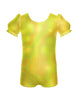 Solid Hologram Puff Sleeve Biketard