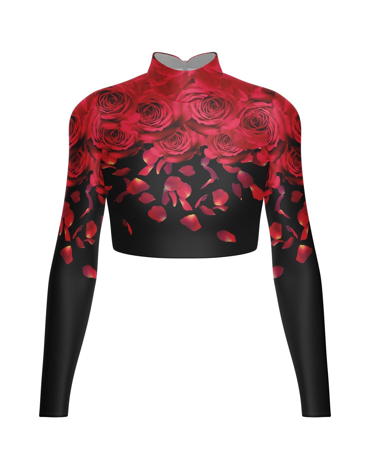 Je Taime LS Tneck Triangle Back Crop Top