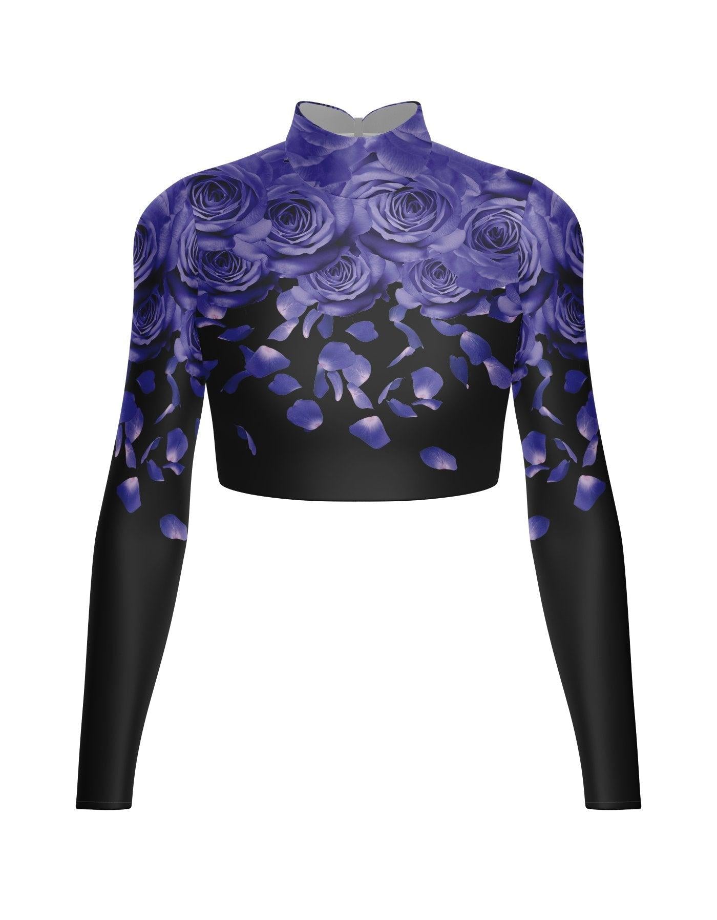 Je Taime LS Tneck Triangle Back Crop Top