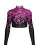 Je Taime LS Tneck Triangle Back Crop Top