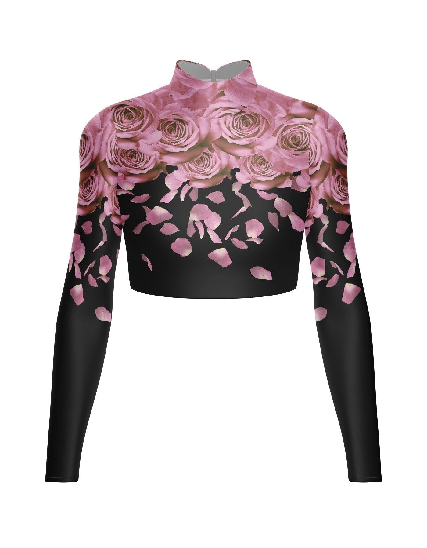 Je Taime LS Tneck Triangle Back Crop Top