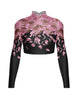 Je Taime LS Tneck Triangle Back Crop Top