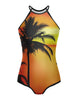 Tropical Halter Leotard