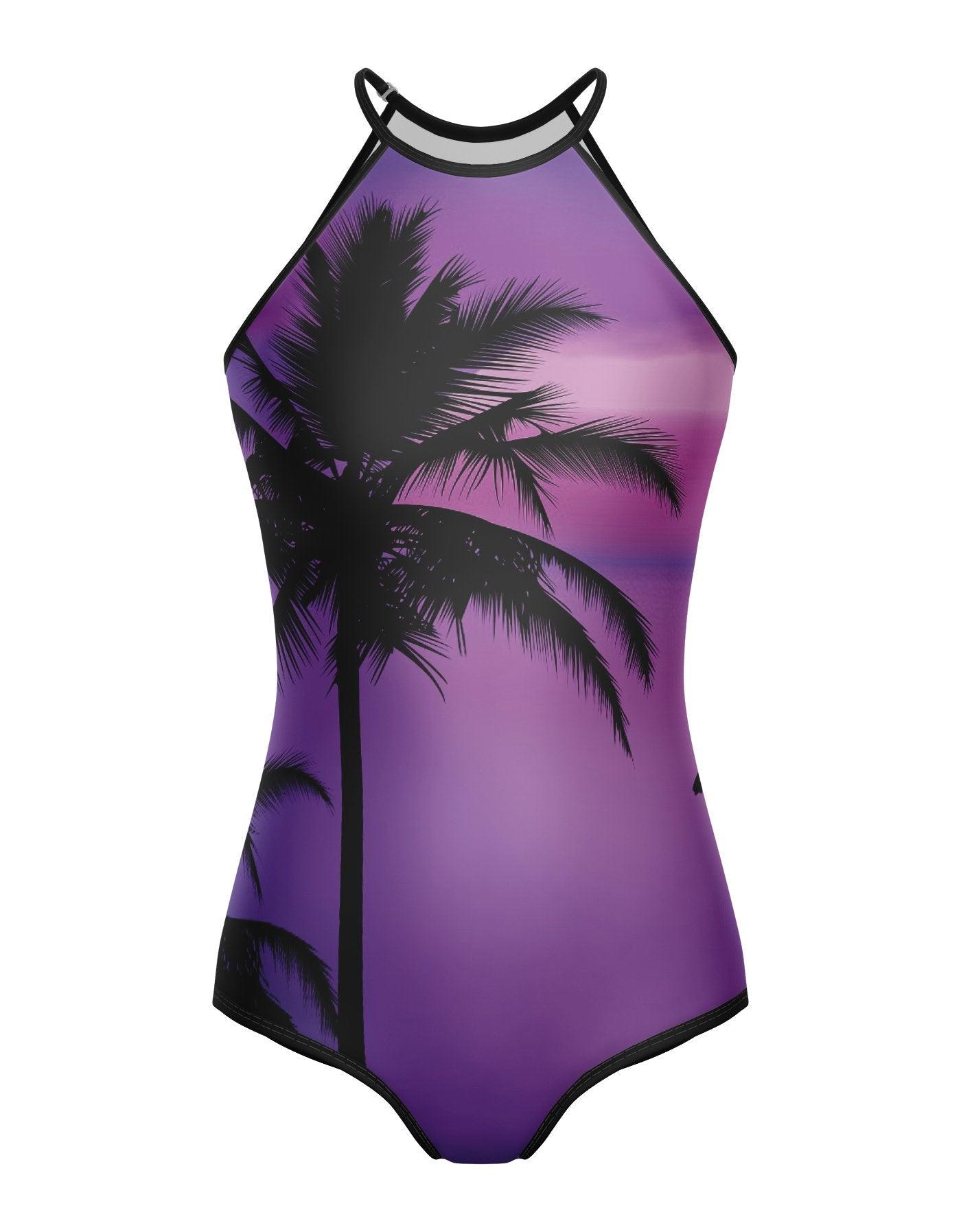 Tropical Halter Leotard