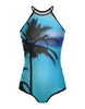 Tropical Halter Leotard