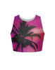 Tropical Sleeveless Crop Top