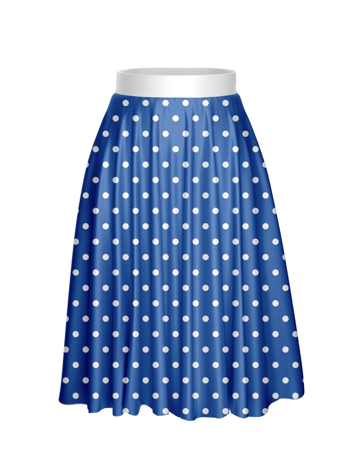 Guys and Dolls Calf Length Character Skirt with Tall Waistband