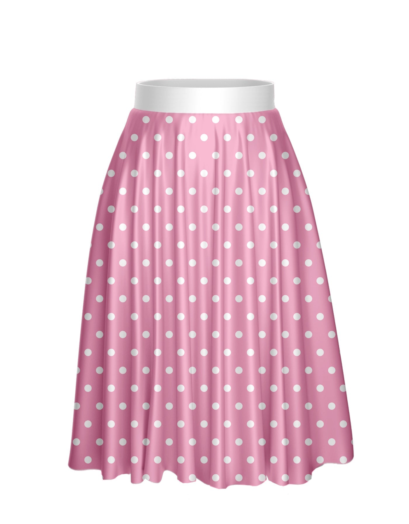 Guys and Dolls Calf Length Character Skirt with Tall Waistband
