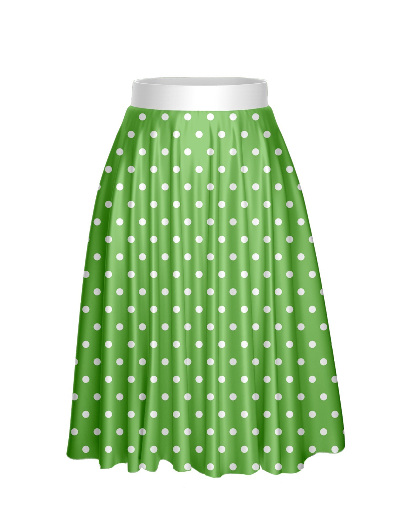 Guys and Dolls Calf Length Character Skirt with Tall Waistband