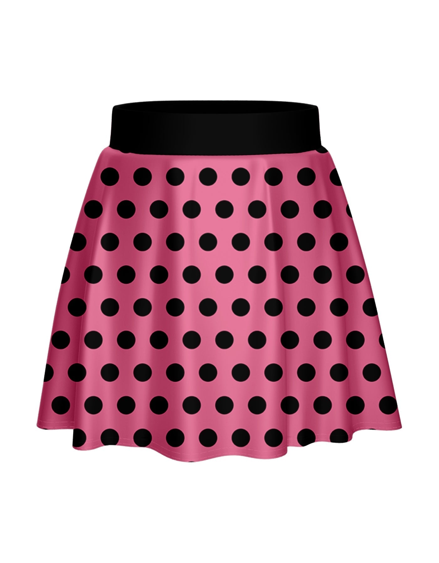 Polka Dot Rock Skater Skirt