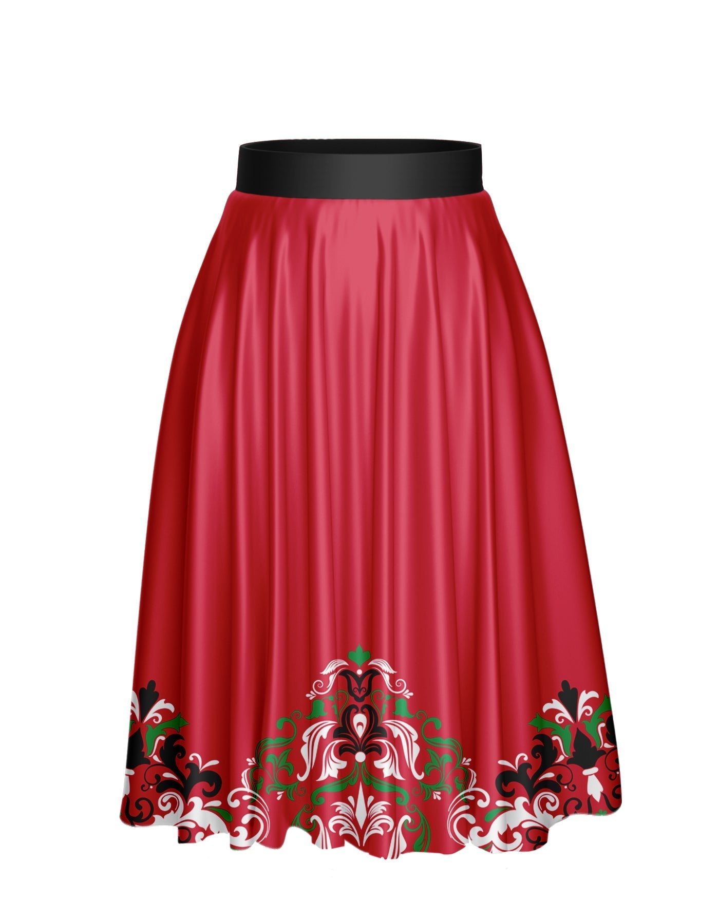 Tarantella Calf Length Character Skirt with Tall Waistband