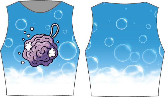 Custom Singing in the Shower Sleeveless Crop Top