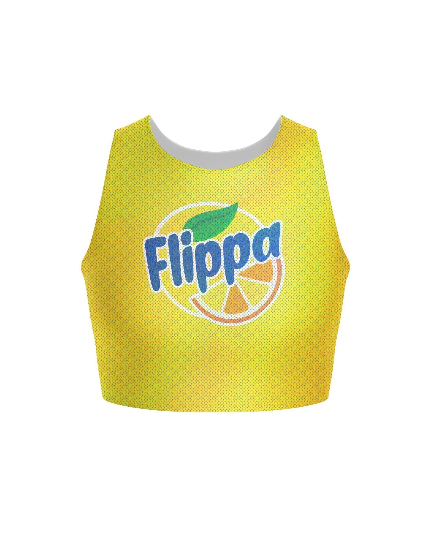 Orange Soda Sleeveless Crop Top