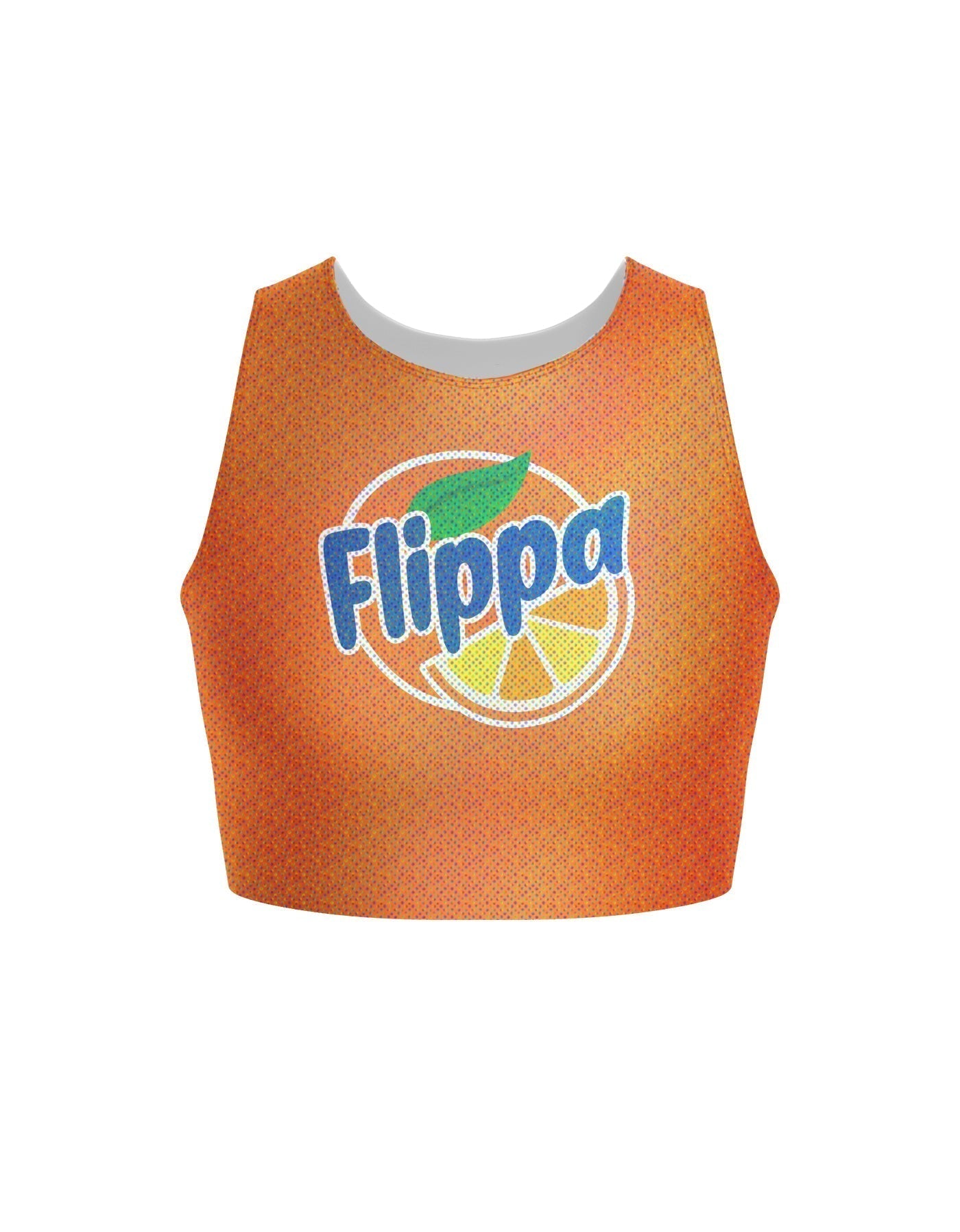Orange Soda Sleeveless Crop Top