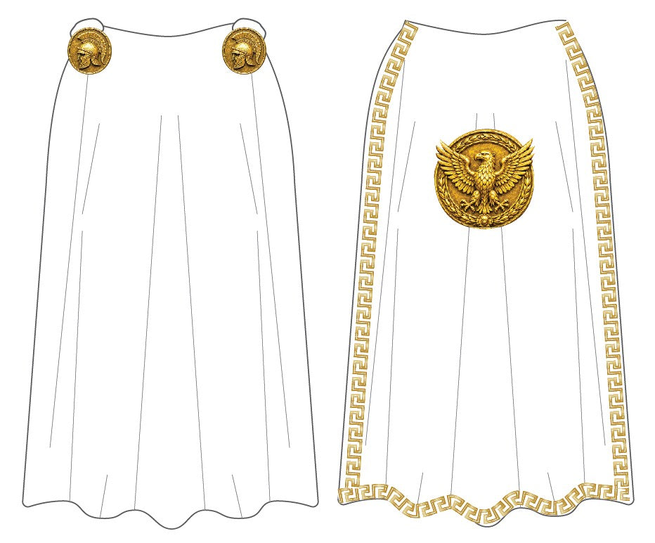 Custom Richardson High School Grecian Cape - knee Length - Aline