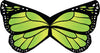 Custom Caterpillar to Butterfly Wings - Large Butterfly with Sticks - Silk