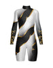 Euro Cut Outs TNeck LS BikeShort Biketard