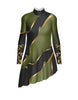 Euro Cut Outs LS TNeck Tunic Asymmetric Skirt