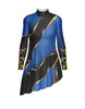 Euro Cut Outs LS TNeck Tunic Asymmetric Skirt