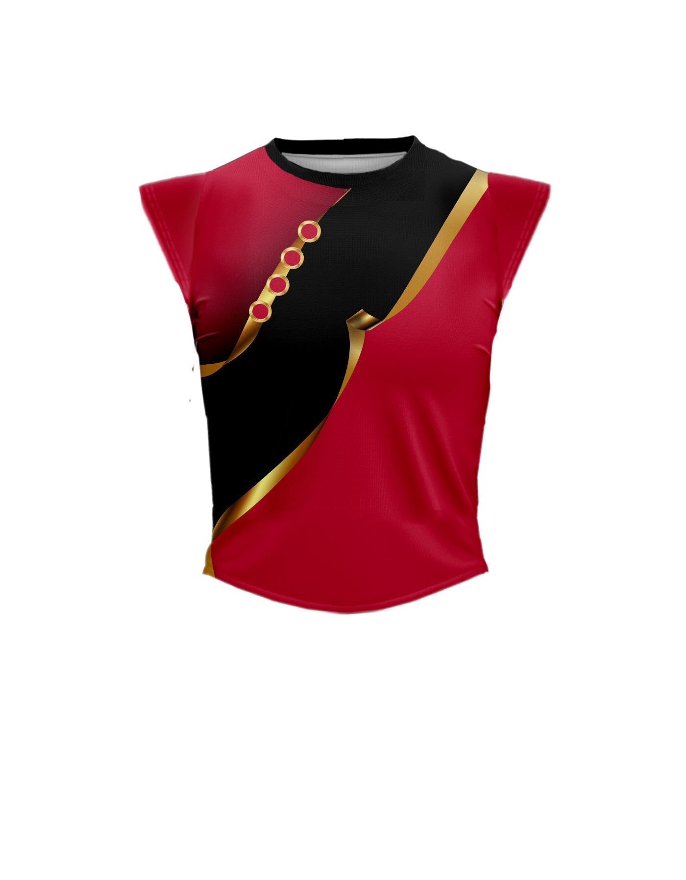 Euro Cut Outs Performance Vest - Round Cap Mid Rise Curve