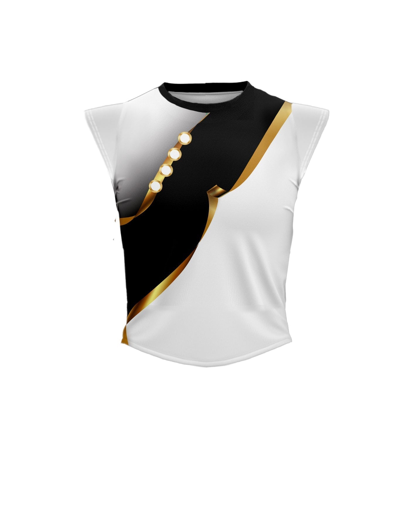 Euro Cut Outs Performance Vest - Round Cap Mid Rise Curve