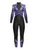 Ombre Prism LS TNeck Zipper Back Unitard