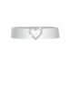 Solid Glitter Velvet Belt with Buckle