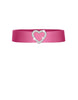 Solid Glitter Velvet Belt with Buckle