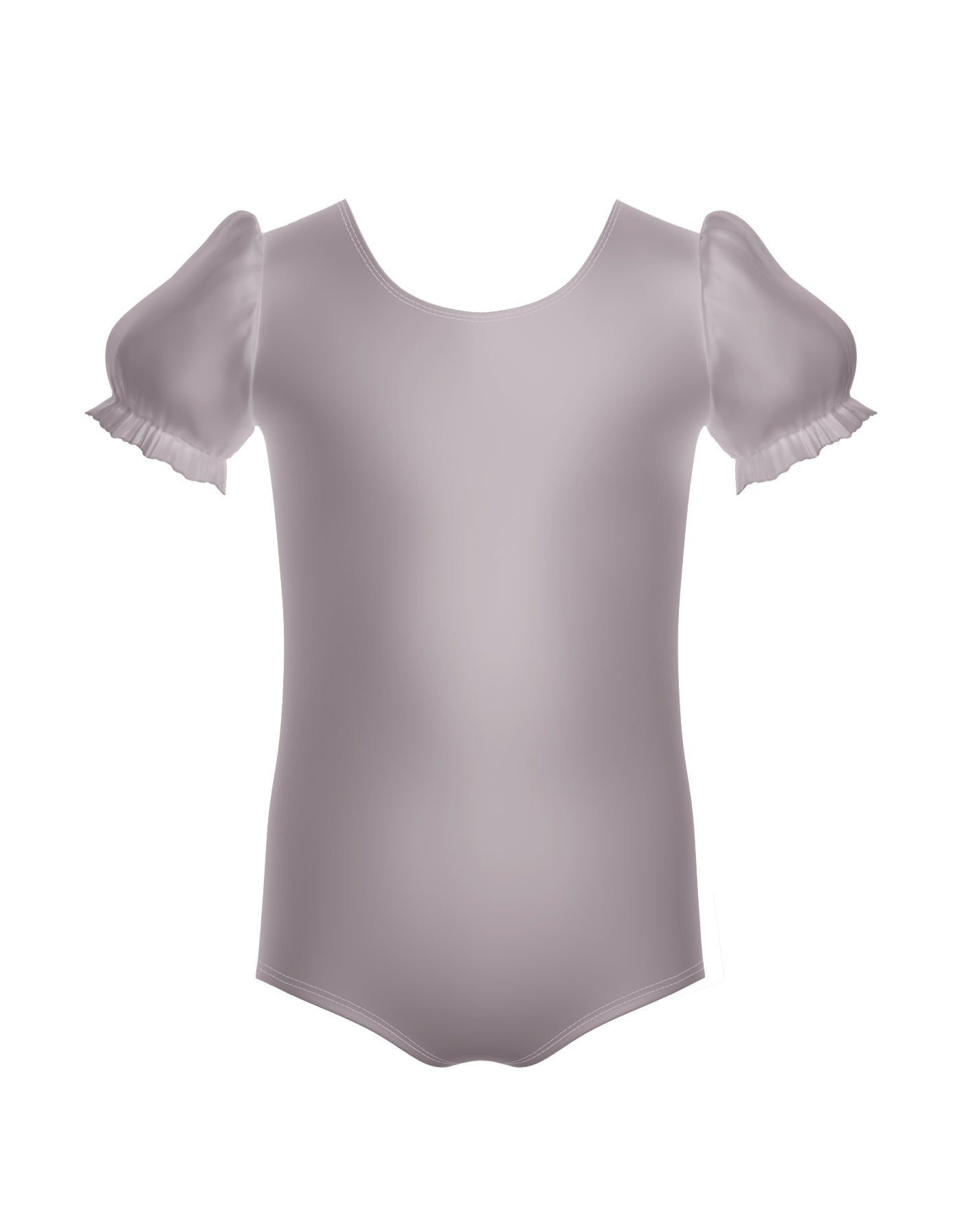 Solid Lycra Puff Sleeve Leotard