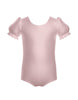 Solid Lycra Puff Sleeve Leotard