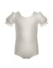 Solid Lycra Puff Sleeve Leotard