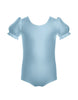 Solid Lycra Puff Sleeve Leotard