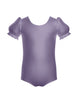 Solid Lycra Puff Sleeve Leotard