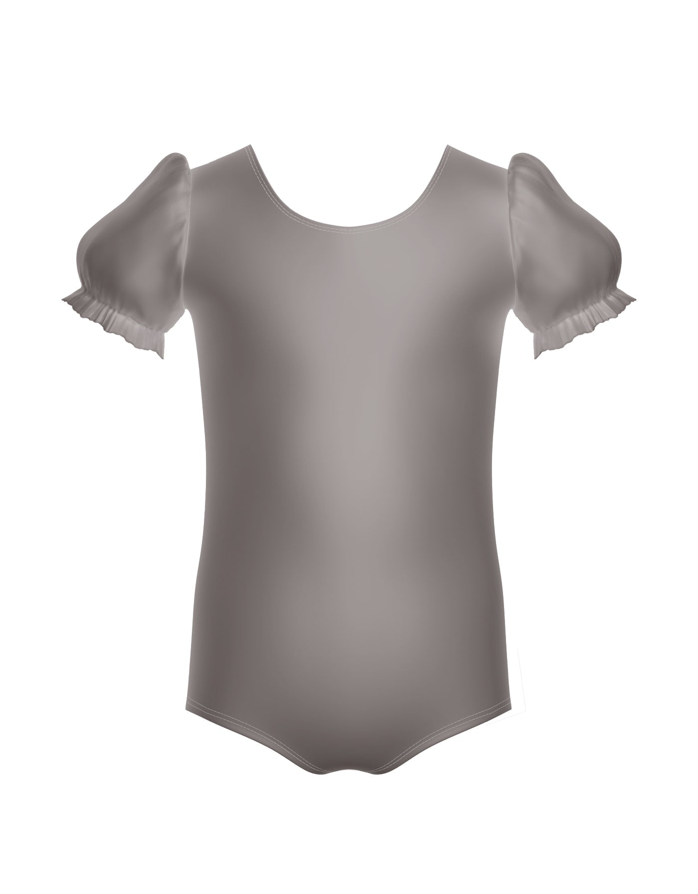 Solid Lycra Puff Sleeve Leotard